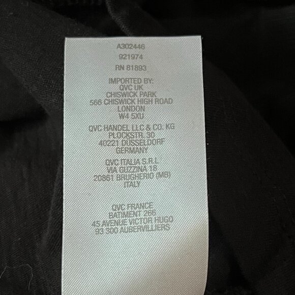 LOGO Lavish Black Sleeveless Cotton Tank w/Sheer Black Lacy Overlay, Size XXS - Picture 6 of 7